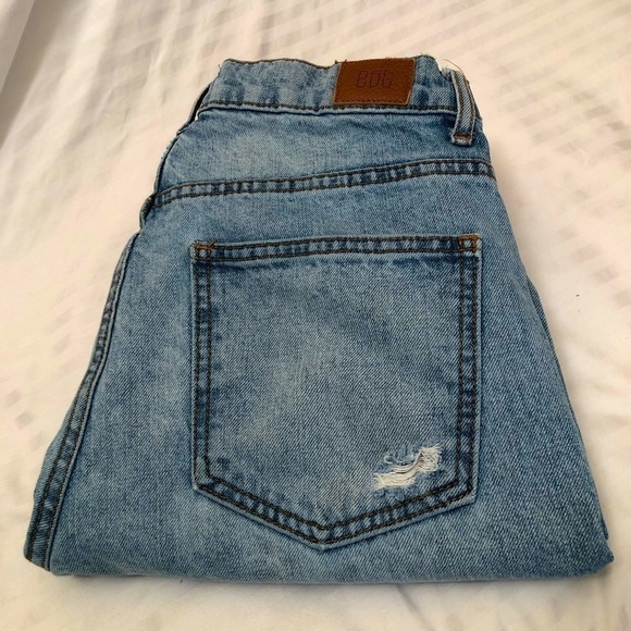 BDG Urban Outfitters Cowboy Jean High Rise Western Blue Denim Distressed Size 29 - Picture 15 of 16